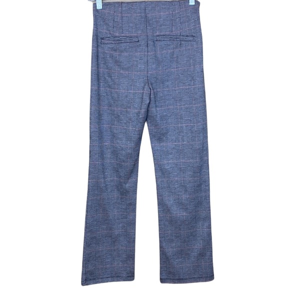 SOLD Free People Plaid High Waist Trousers - Picture 2 of 5